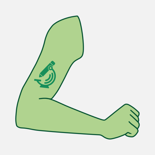 On-skin tattoo testing